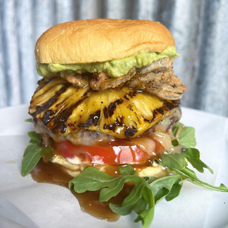 a close up of a sandwich on a plate