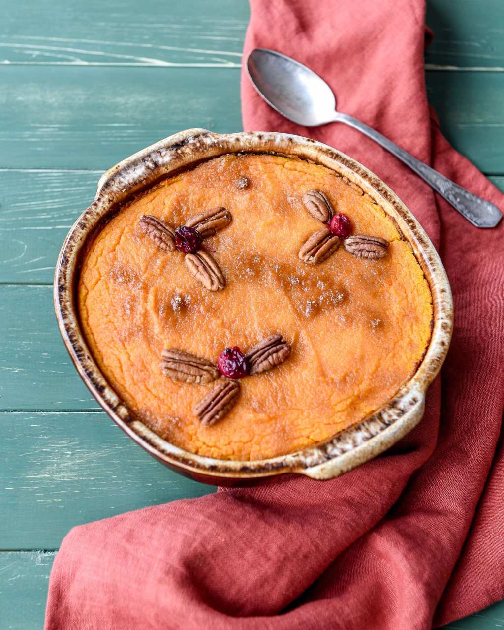 a turnip casserole on a table